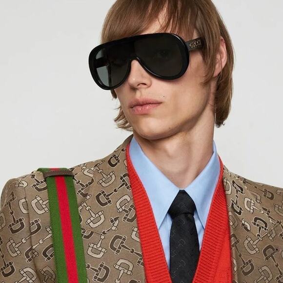 New! GUCCI Sunglasses GG1370S 001, Authentic - Picture 10 of 15